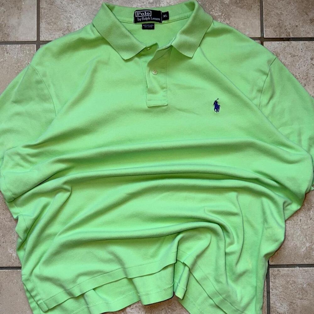 Bleach Stained Polo by Ralph Lauren Short Sleeve Polo Shirt - Size XL
